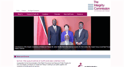 Desktop Screenshot of integritycommission.org.tt